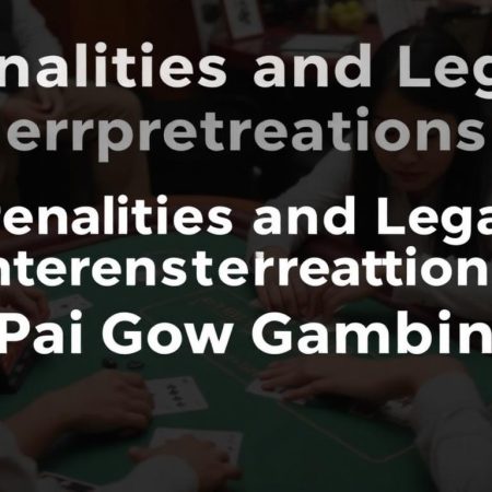 牌九犯法的罰則和法律解釋